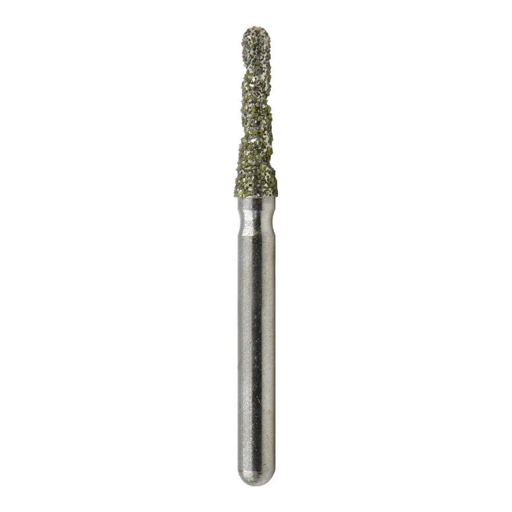 Round End Taper Diamond Bur Medium Spiral Grit
