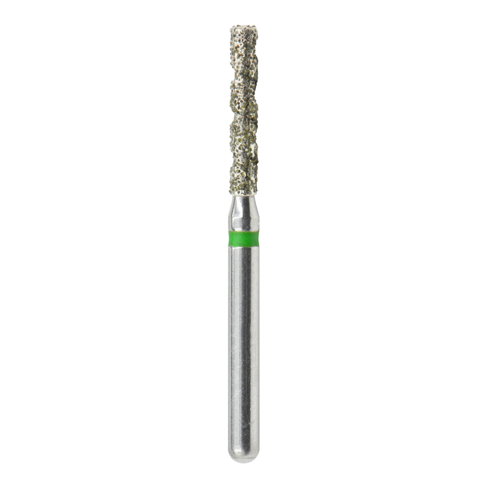 Flat End Cylinder Diamond Bur - Spiral Coarse Grit