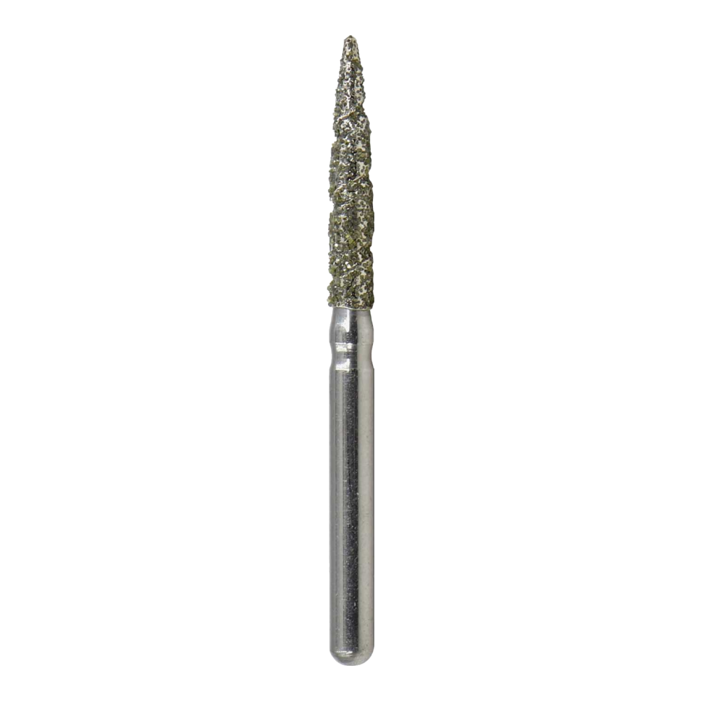 Flame Diamond Bur Medium Spiral Grit