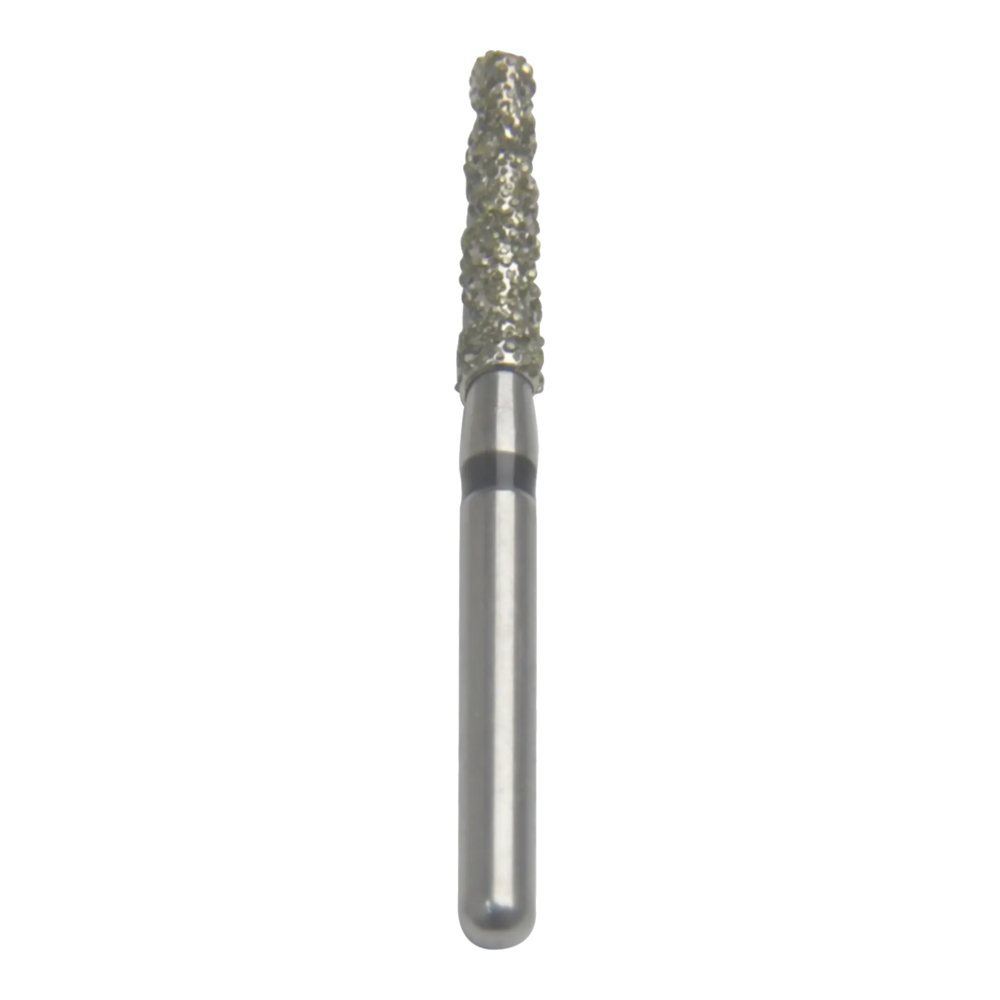 Taper Rounded Shoulder Diamond Bur -Spiral Super Coarse Grit