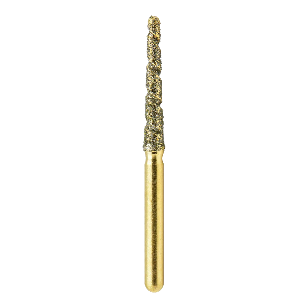 Premium Round End Taper Diamond Bur Spiral Coarse Grit