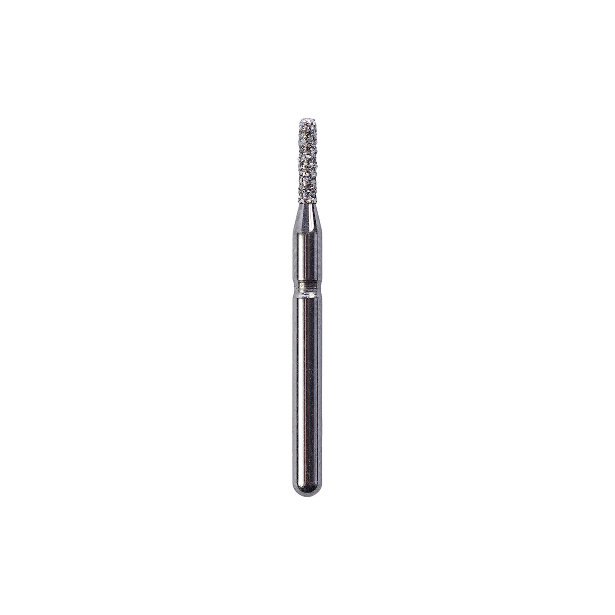 Cylinder Rounded Shoulder Diamond Bur Medium Grit # – D1RM