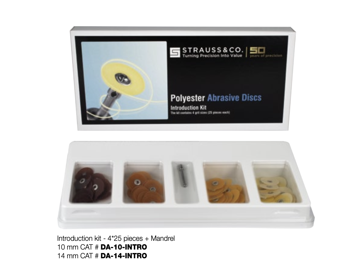 abrasive disc intro set - 10 mm - 25*4 grit sizes – DA-10-INTRO