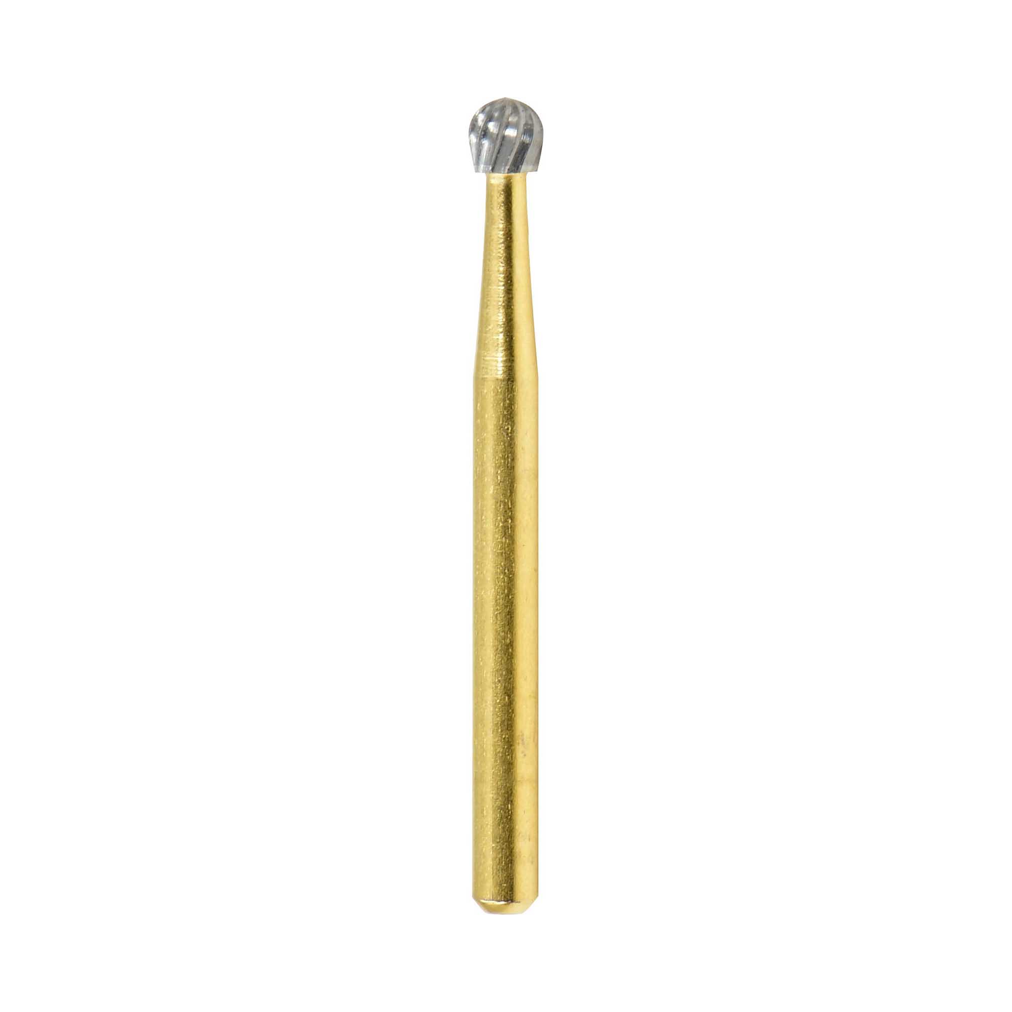 Carbide FG bur – - 12 BLADES - Gold plated Round – FG7006