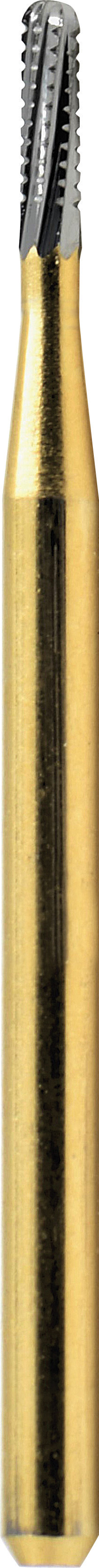 Carbide FG bur – BARRACUDA METAL CUTTING- GOLD 1557 LENGTH Round End Cross Cut Fissure – FGB1557OS