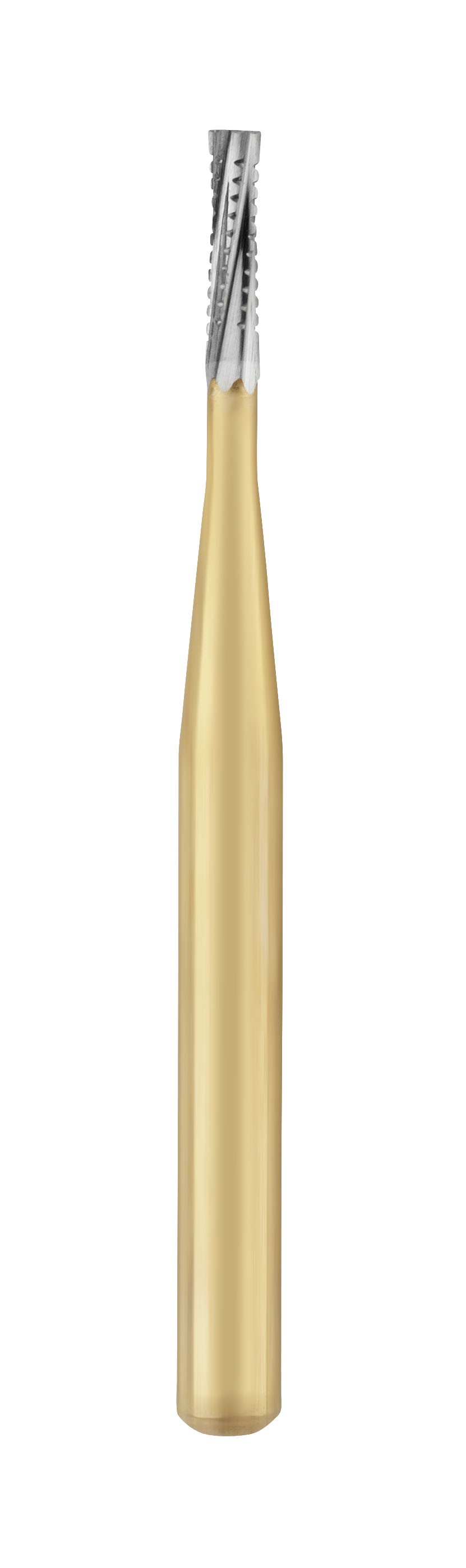 Carbide FG bur – BARRACUDA# - Gold plated Cross Cut Fissure – FGB556